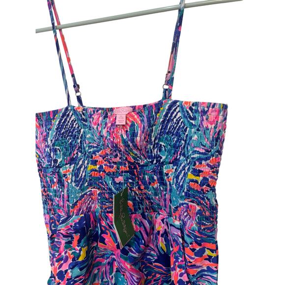 Lilly Pulitzer jemma  Jumpsuit 12/14 XL girls cruise beach wear coastal bright - Picture 5 of 7